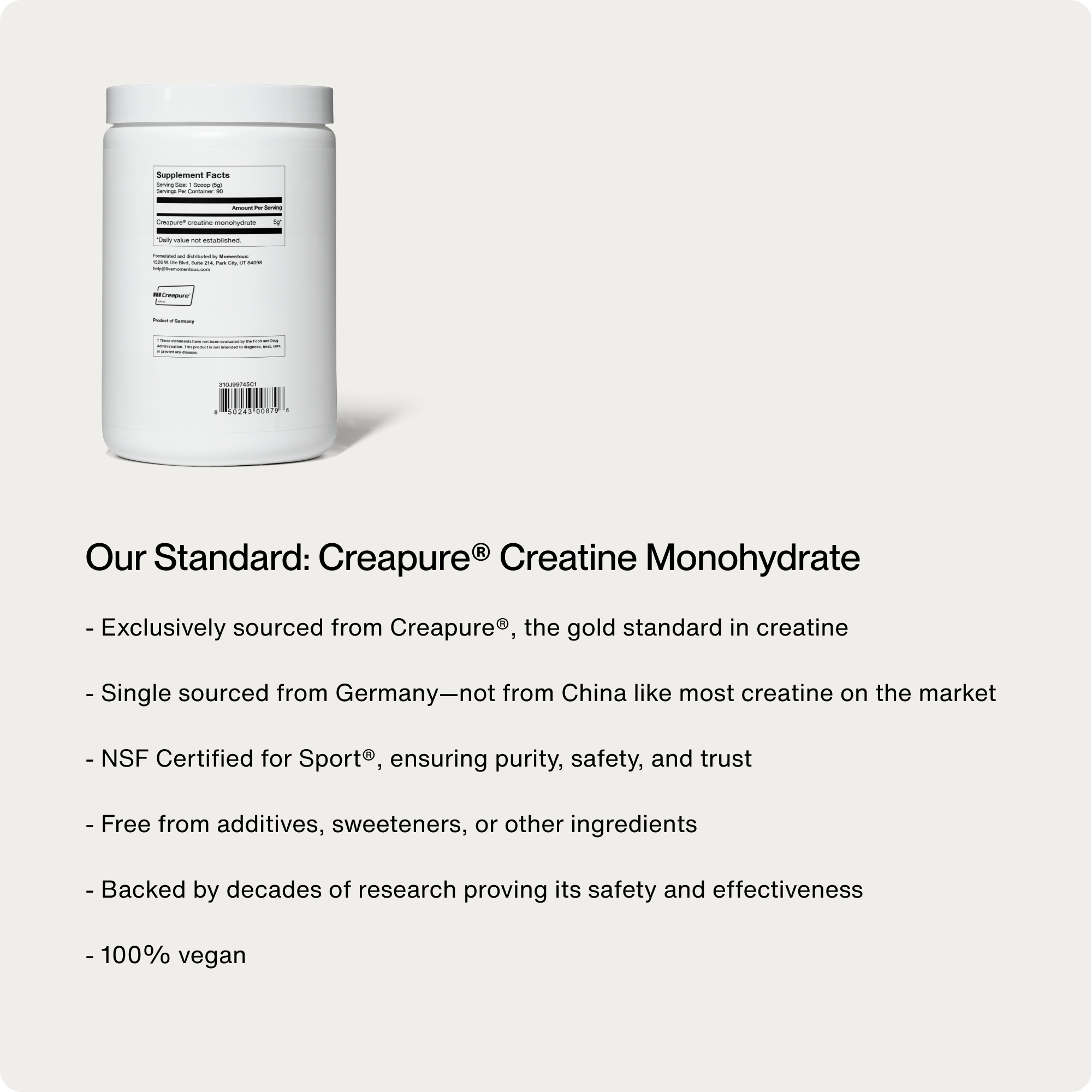 Creatine Muscle Performance Supplement