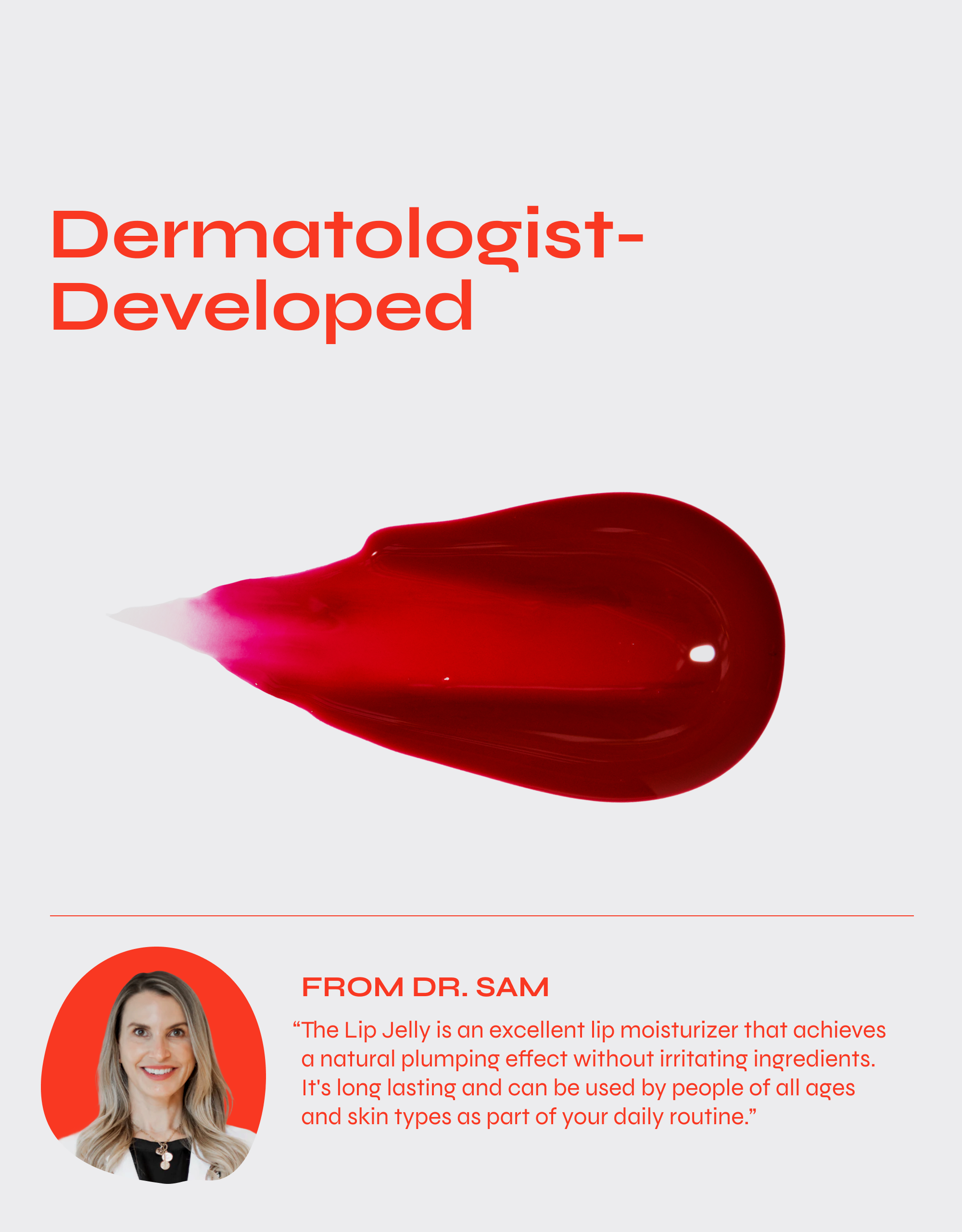 Rouge Lip Jelly Tint Hydrating Tinted Lip Treatment with Squalane and Vitamin E