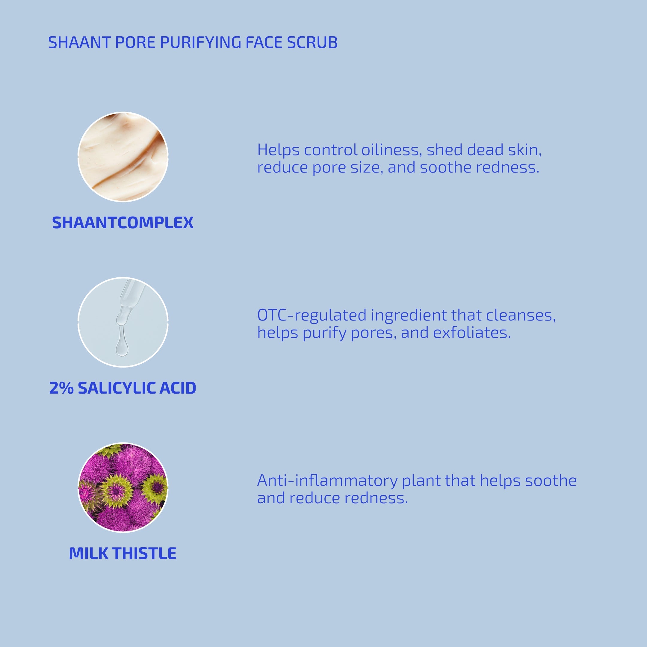 Shaant Pore Purifying Acne Face Scrub