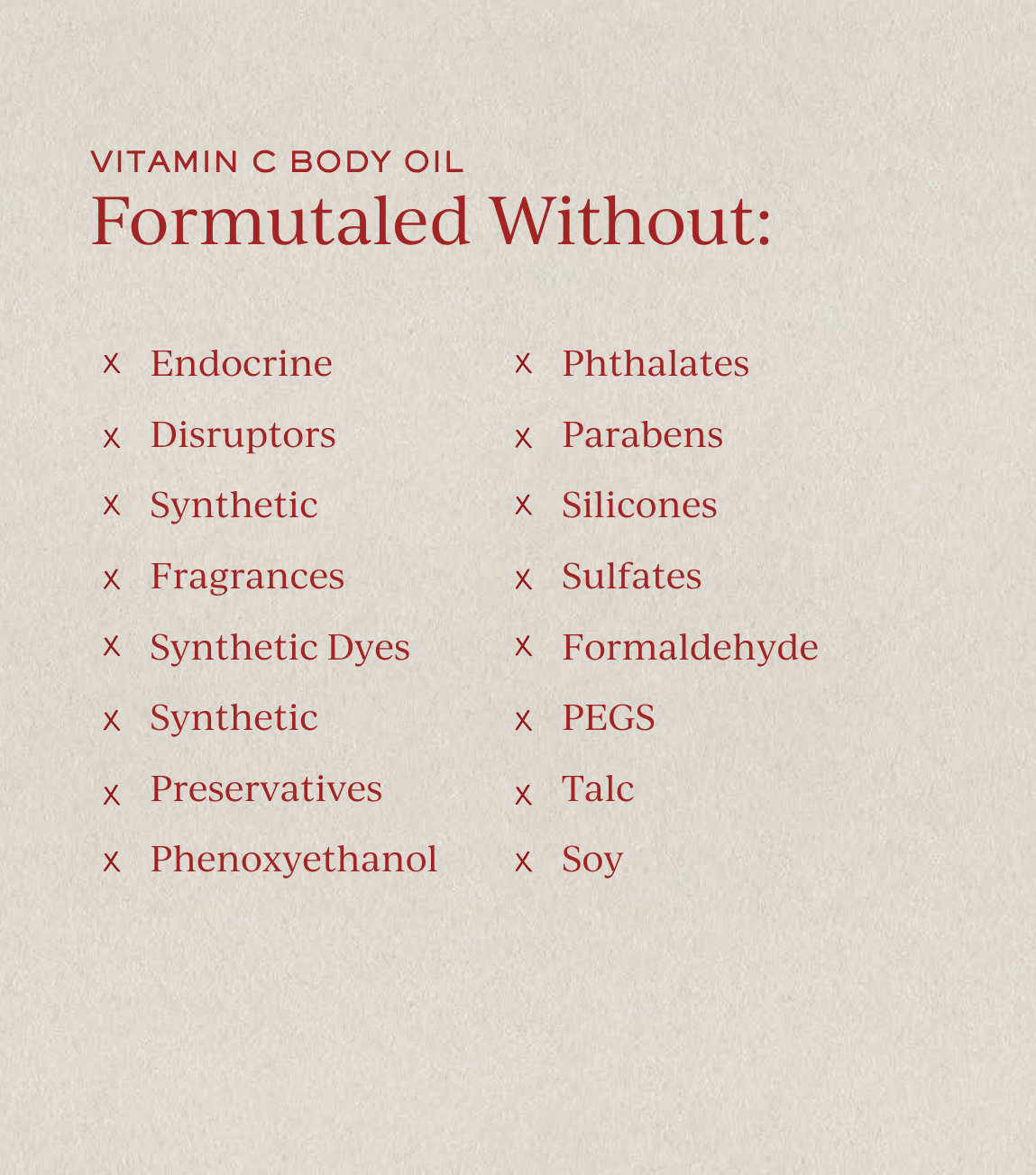 Vitamin C Body Oil