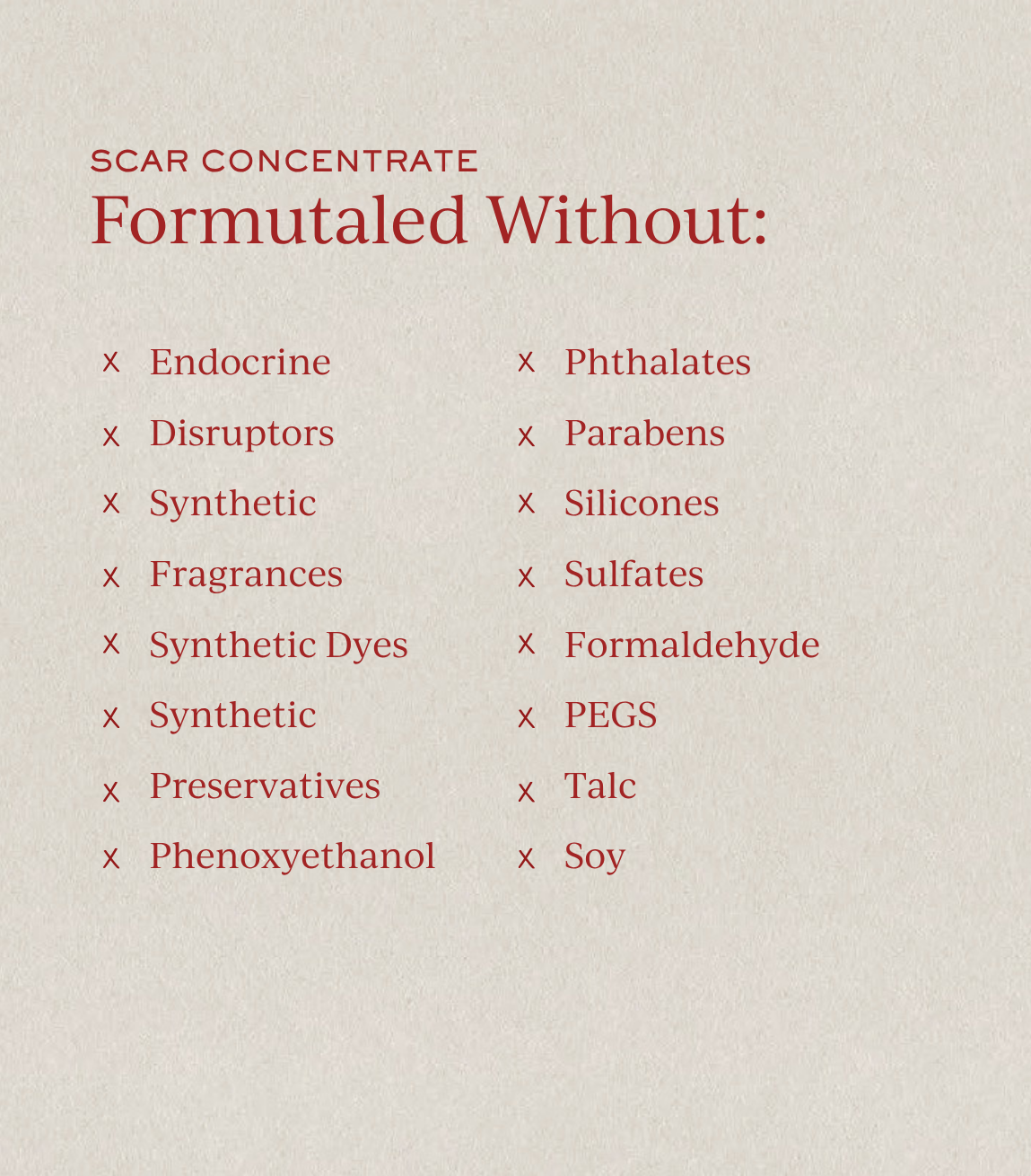 Scar Concentrate Body Serum