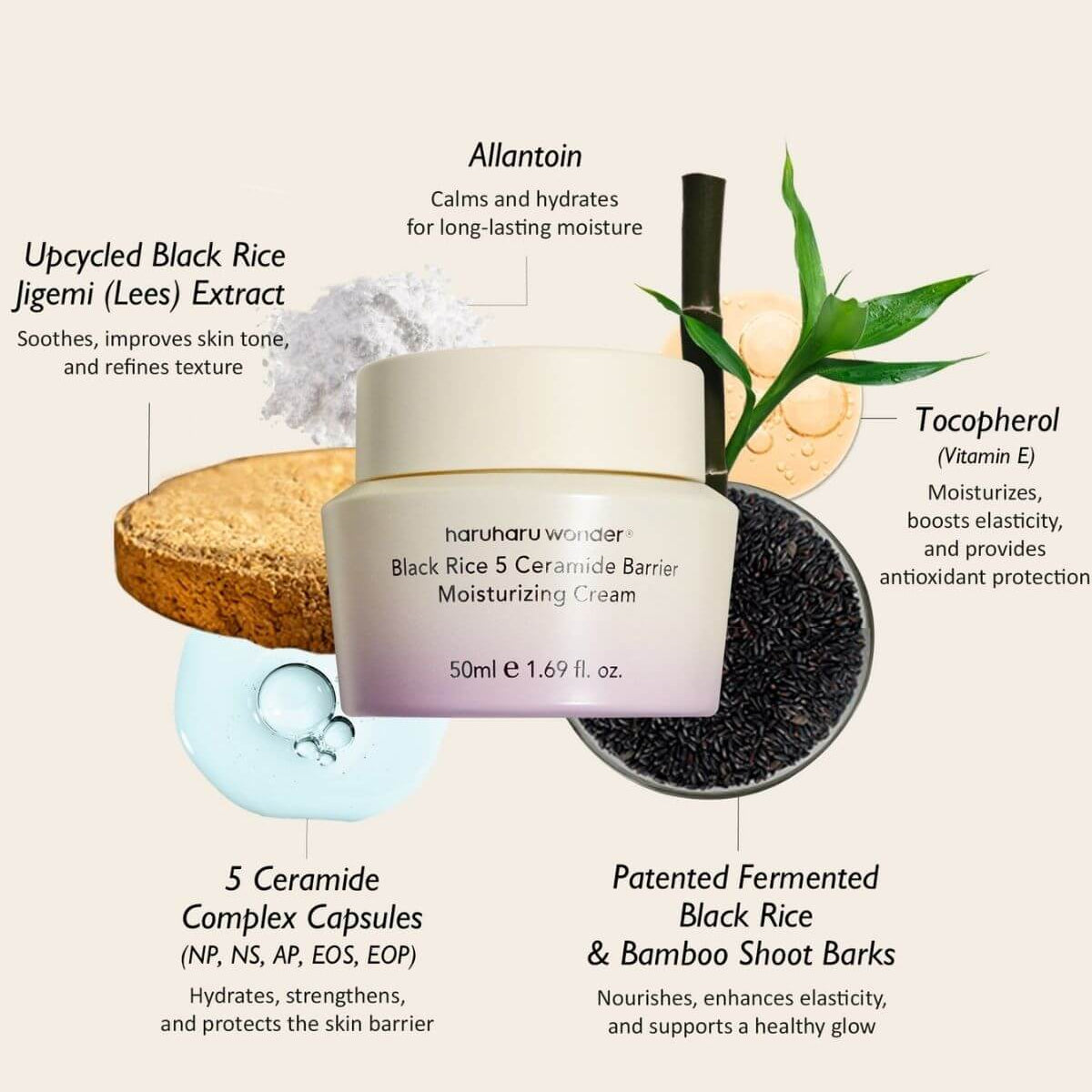 Black Rice 5 Ceramide Barrier Moisturizing Cream